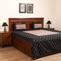 Pochampally Ikat with Bagh Patch Cotton Double Bedsheet Set (108 x 90 in) 31
