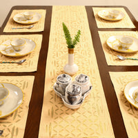 Applique Cut Work Table Runner with Table Mat Set 18