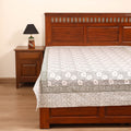 Sanganeri Hand Block Print Cotton Single Bedsheet (90 x 60 in) 07