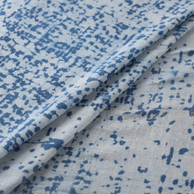 Blue - Authentic Kutch Hand Block Batik Print Pure Handwoven Natural Dyed Kala Cotton Fabric 05