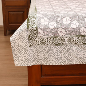 Sanganeri Hand Block Print Cotton Single Bedsheet (90 x 60 in) 07