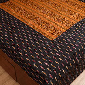 Pochampally Ikat with Bagh Patch Cotton Double Bedsheet Set (108 x 90 in) 32