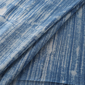Blue - Authentic Kutch Hand Block Batik Print Pure Handwoven Natural Dyed Kala Cotton Fabric 07