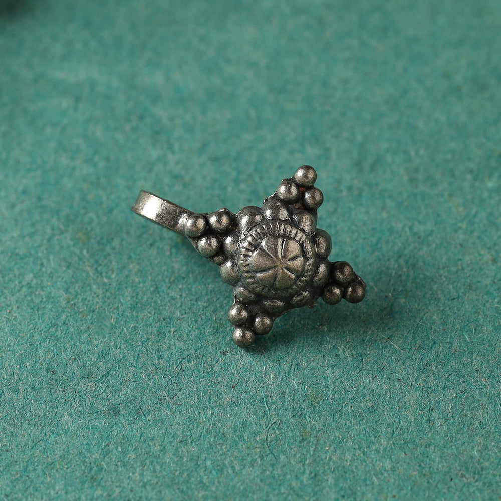 Antique Padma Sterling Silver Nosepin