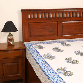 Sanganeri Hand Block Print Cotton Single Bedsheet (90 x 60 in) 05