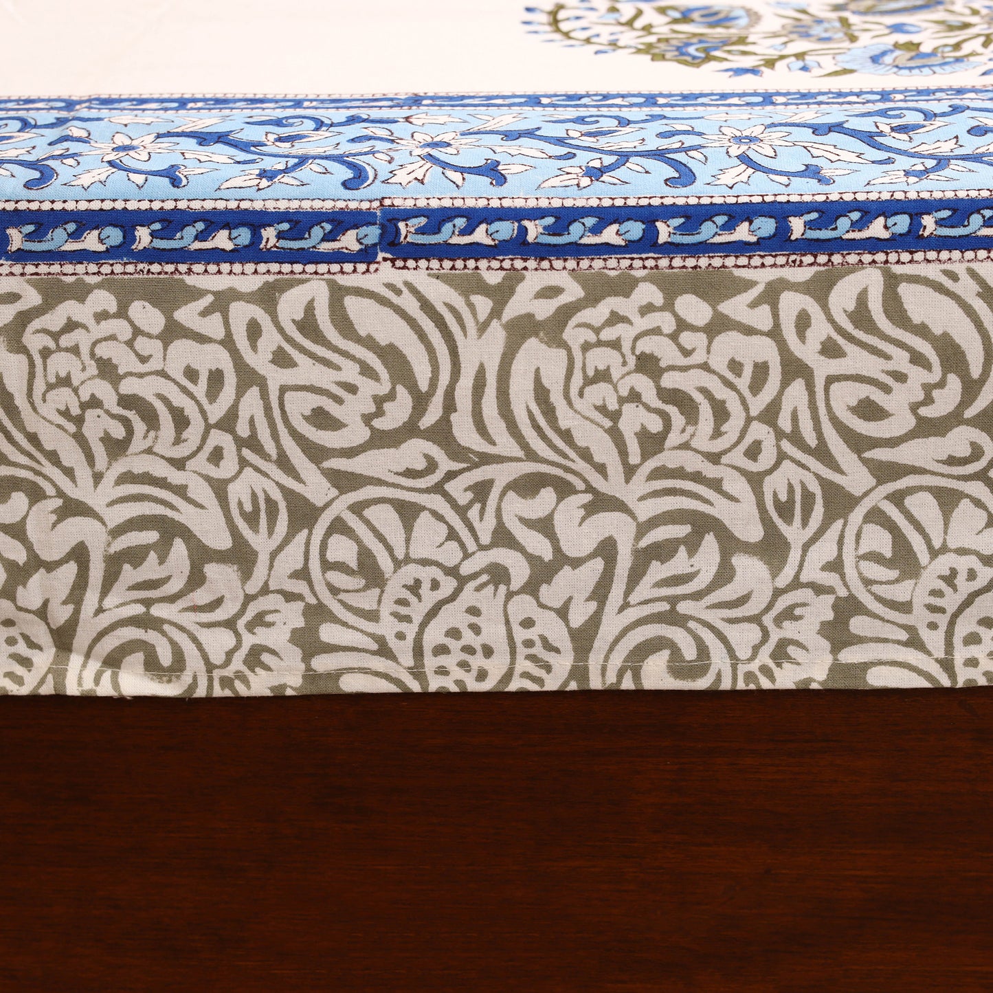 Sanganeri Hand Block Print Cotton Single Bedsheet (90 x 60 in) 05