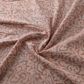 Brown - Authentic Kutch Hand Block Batik Print Pure Handwoven Natural Dyed Kala Cotton Fabric 10