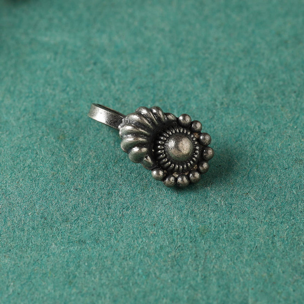 Antique Padma Sterling Silver Nosepin