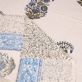 Sanganeri Hand Block Print Cotton Single Bedsheet (90 x 60 in) 05