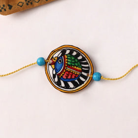 Fish - Handpainted Tholu Bommalata Leather Rakhi (Assorted) 07