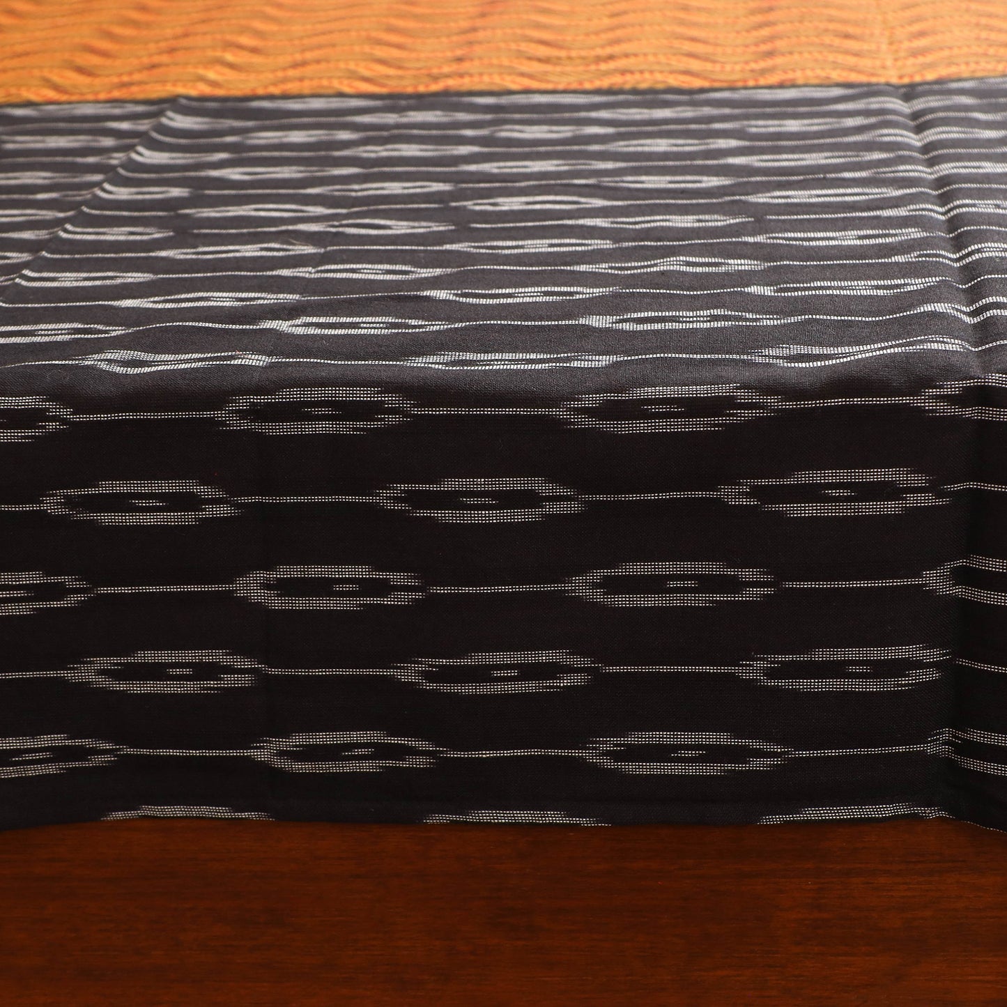 Pochampally Ikat with Bagh Patch Cotton Double Bedsheet Set (108 x 90 in) 35