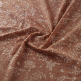 Brown - Authentic Kutch Hand Block Batik Print Pure Handwoven Natural Dyed Kala Cotton Fabric 11