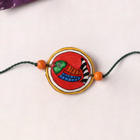 Fish - Handpainted Tholu Bommalata Leather Rakhi (Assorted) 10