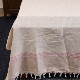 Brown - double handloom cotton bed sheet (108 x 90 in) 03