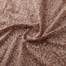 Brown - Authentic Kutch Hand Block Batik Print Pure Handwoven Natural Dyed Kala Cotton Fabric 12