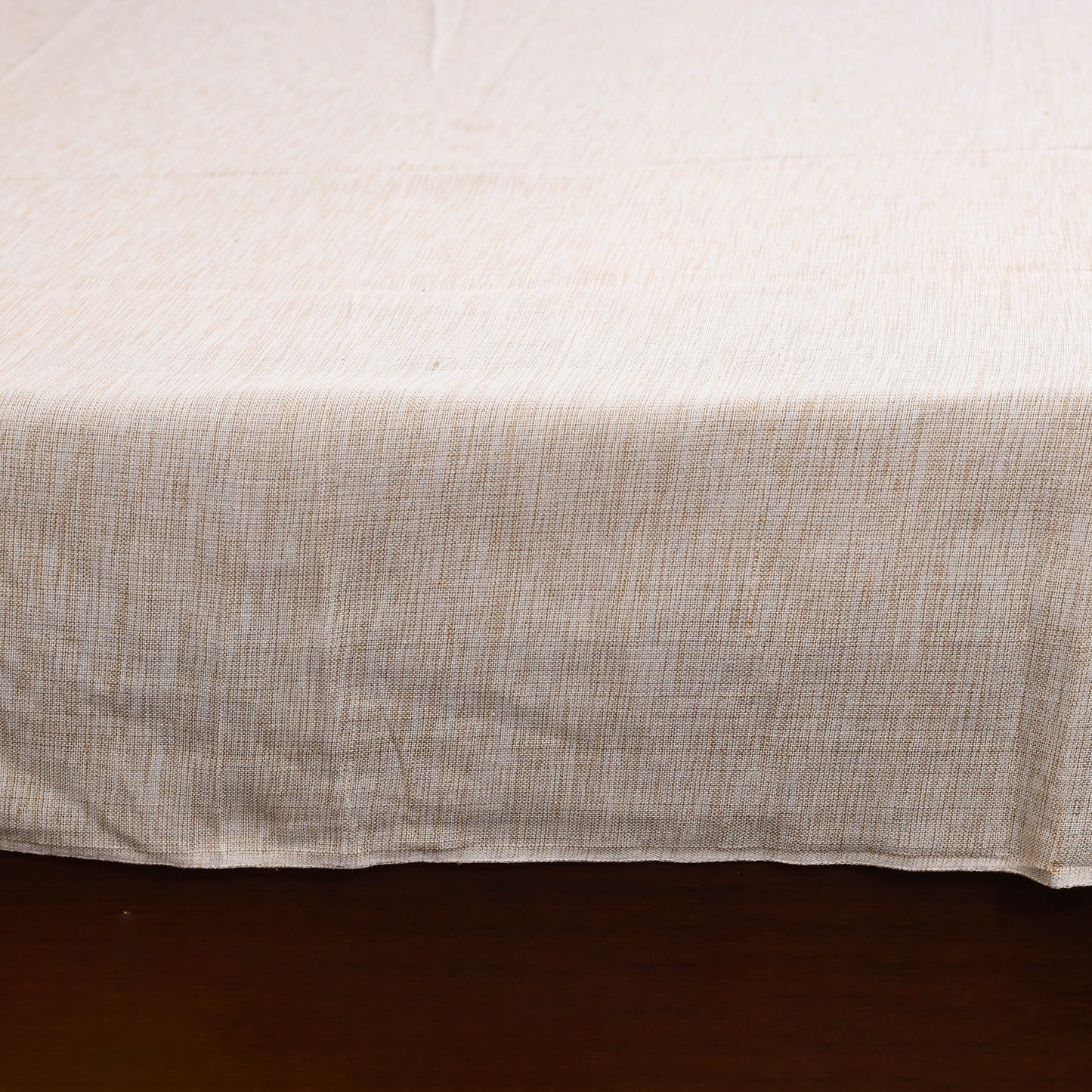 Brown - double handloom cotton bed sheet (108 x 90 in) 03