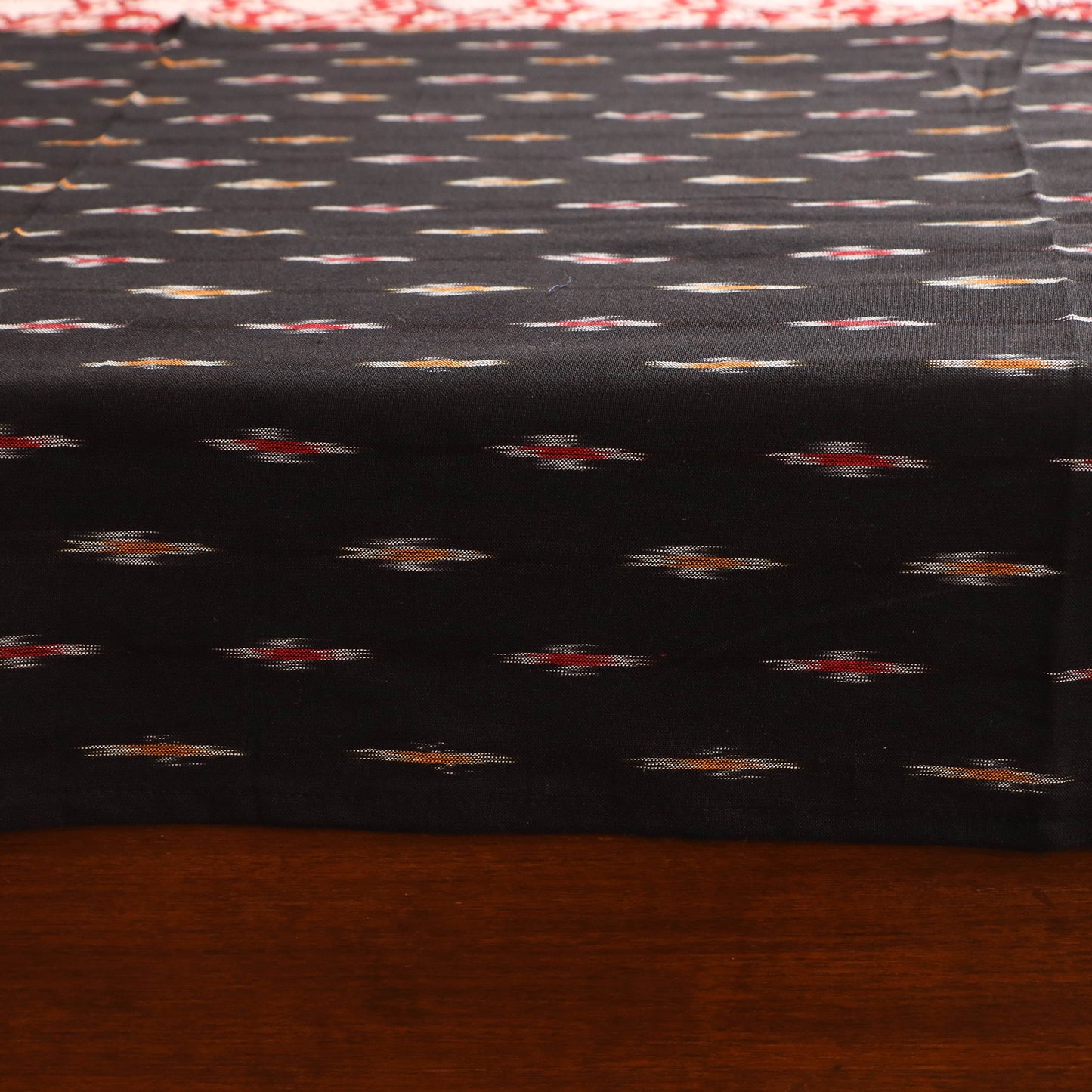 Pochampally Ikat with Bagh Patch Cotton Double Bedsheet Set (108 x 90 in) 37
