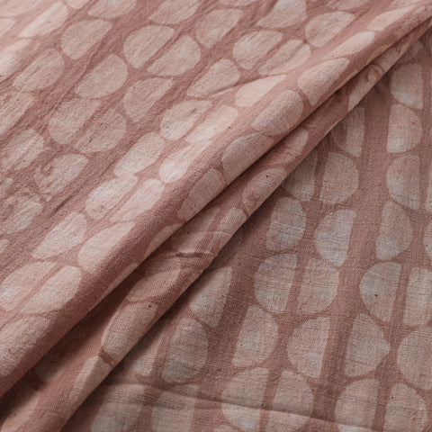 Brown - Authentic Kutch Hand Block Batik Print Pure Handwoven Natural Dyed Kala Cotton Fabric 13