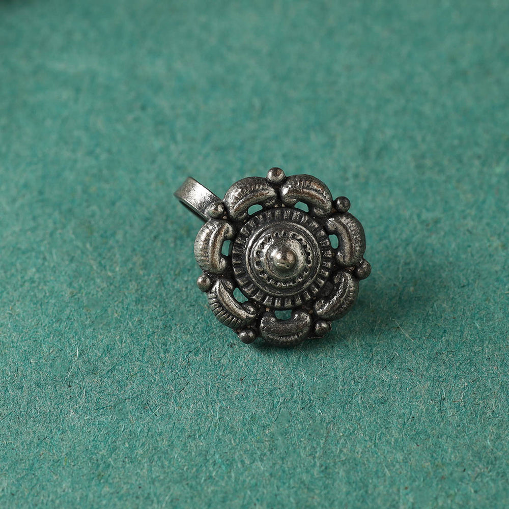 Antique Padma Sterling Silver Nosepin