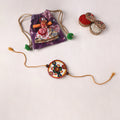 Handpainted Tholu Bommalata Leather Rakhi (Assorted) 13