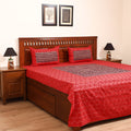 Pochampally Ikat with Bagh Patch Cotton Double Bedsheet Set (108 x 90 in) 39