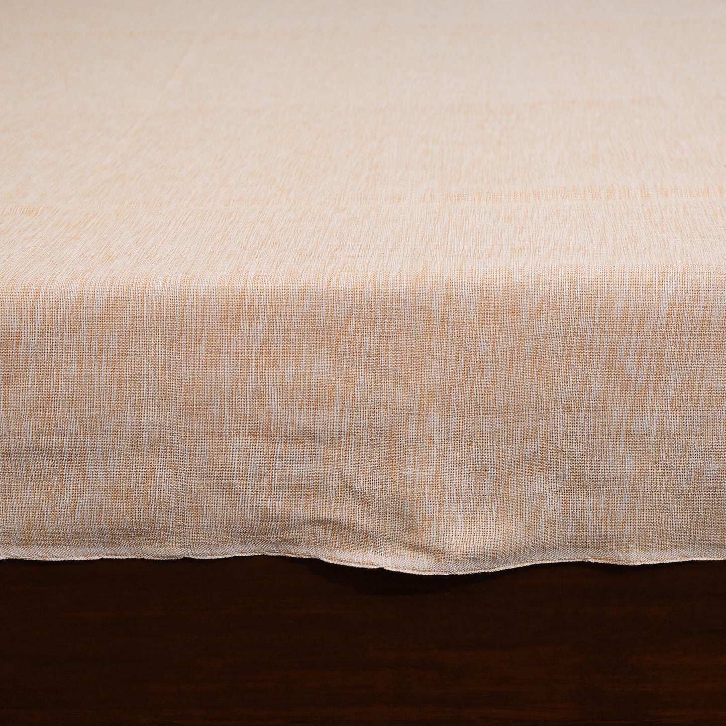 Orange - double handloom cotton bed sheet (108 x 90 in) 04