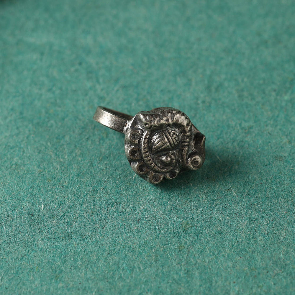 Antique Padma Sterling Silver Nosepin