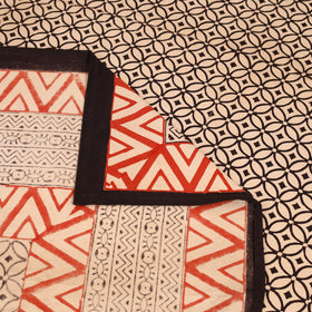 Bagru Hand Block Print Natural Dyed Cotton Single Bedsheet (90 x 60 in) 02