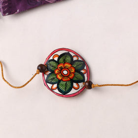 Handpainted Tholu Bommalata Leather Rakhi (Assorted) 15