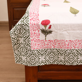 Sanganeri Hand Block Print Cotton Single Bedsheet (90 x 60 in) 01