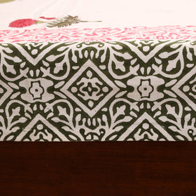 Sanganeri Hand Block Print Cotton Single Bedsheet (90 x 60 in) 01