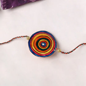 Handpainted Tholu Bommalata Leather Rakhi (Assorted) 17