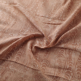Brown - Authentic Kutch Hand Block Batik Print Pure Handwoven Natural Dyed Kala Cotton Fabric 16