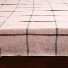 Pink - double handloom cotton bed sheet (108 x 90 in) 06