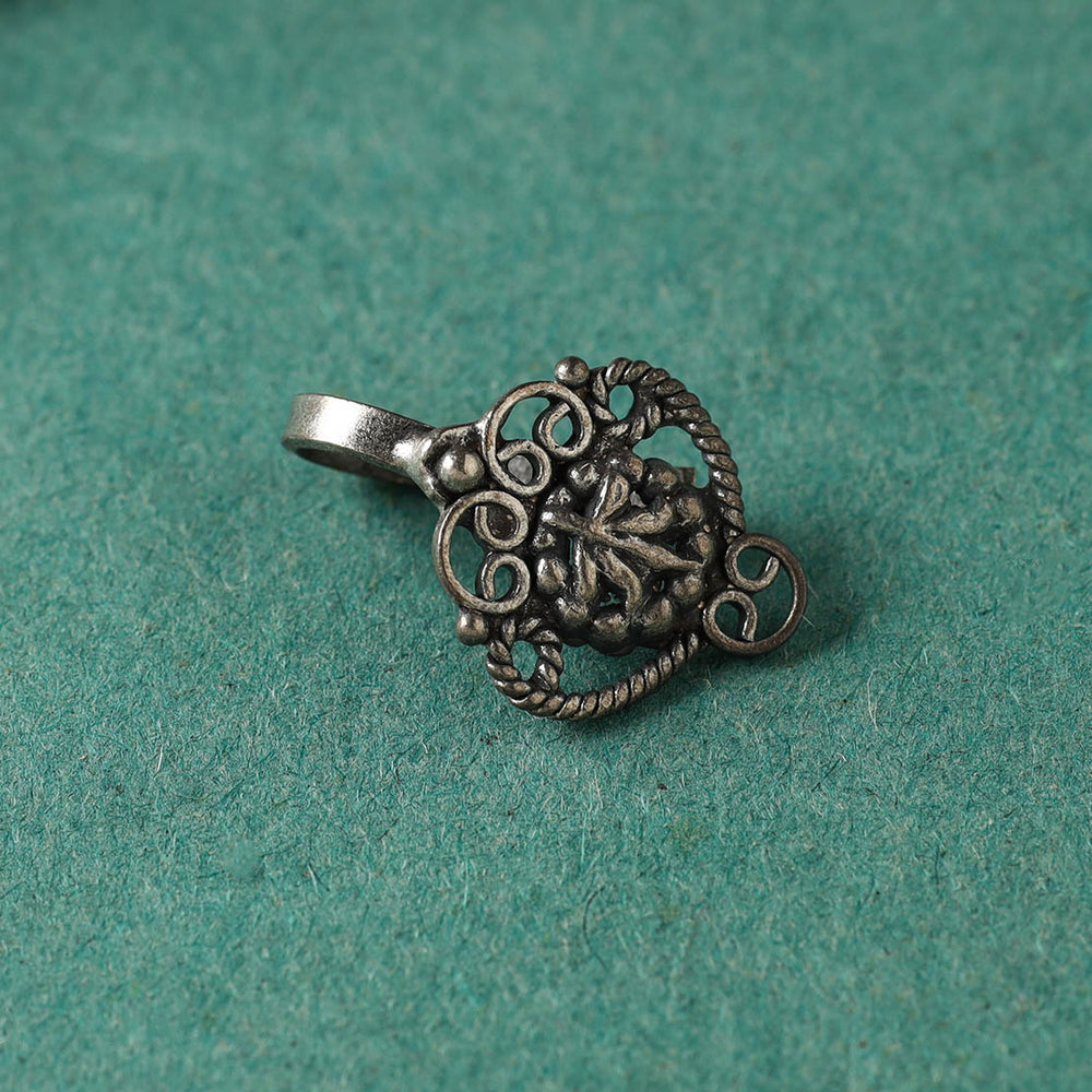 Antique Padma Sterling Silver Nosepin