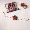Flower - Handpainted Tholu Bommalata Leather Rakhi (Assorted) 19