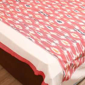 Pochampally Ikat Weave Cotton Double Bedsheet Set (108 x 90 in) 29