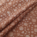 Brown - Authentic Kutch Hand Block Batik Print Pure Handwoven Natural Dyed Kala Cotton Fabric 17
