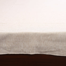 White - double handloom cotton bed sheet (108 x 90 in) 15