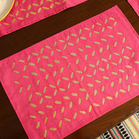 Applique Cut Work Table Runner with Table Mat Set 26