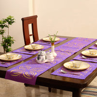 Applique Cut Work Table Runner with Table Mat Set 27