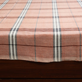 Brown - double handloom cotton bed sheet (108 x 90 in) 07