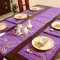 Applique Cut Work Table Runner with Table Mat Set 27