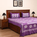 Hand Block Batik Print Cotton Double Bedsheet Set (108 x 90 in) 01