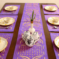 Applique Cut Work Table Runner with Table Mat Set 27