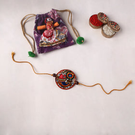 Fish - Handpainted Tholu Bommalata Leather Rakhi (Assorted) 24
