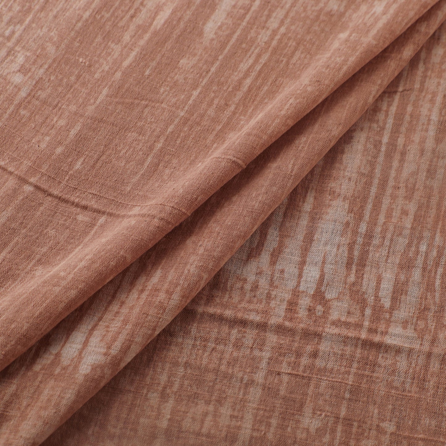 Brown - Authentic Kutch Hand Block Batik Print Pure Handwoven Natural Dyed Kala Cotton Fabric 18