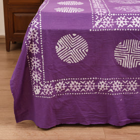Hand Block Batik Print Cotton Double Bedsheet Set (108 x 90 in) 01
