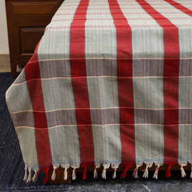 Multicolor - double handloom cotton bed sheet (108 x 90 in)