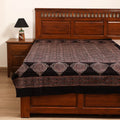 Ajrakh Hand Block Print Natural Dyed Cotton Single Bed Sheet (90 x 60 in) 01